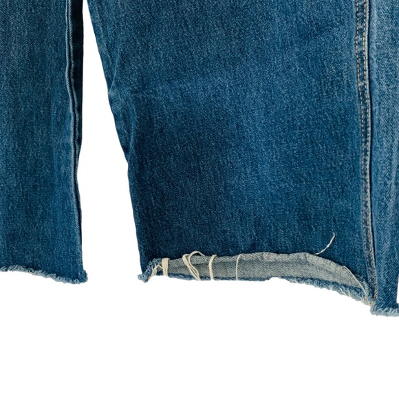 Cello | size 1 straight leg wide leg jean cut off boho 100% cotton denim - Picture 3 of 10